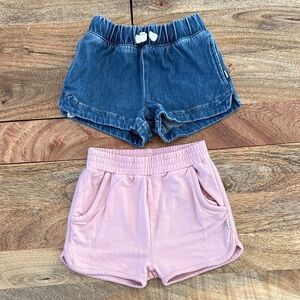 Little Sleepies Play Denim Bamboo Shorts 2T Girl